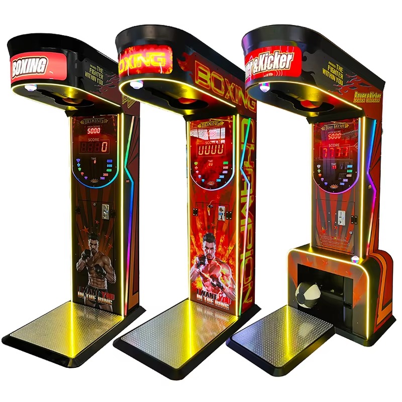 Coin Pusher Machine - Wasserdichte Street-Box-Kickmaschine, Outdoor-Arcade-Unterhaltungs-Boxball-Spielkonsole für Erwachsene