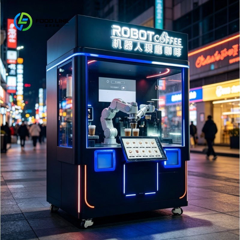 Arcade Ticket Machine - Maßgeschneiderte KI-Roboter-Kaffeeautomaten mit Kreditkartenzahlung, Metallkonstruktion, SDK-Integration