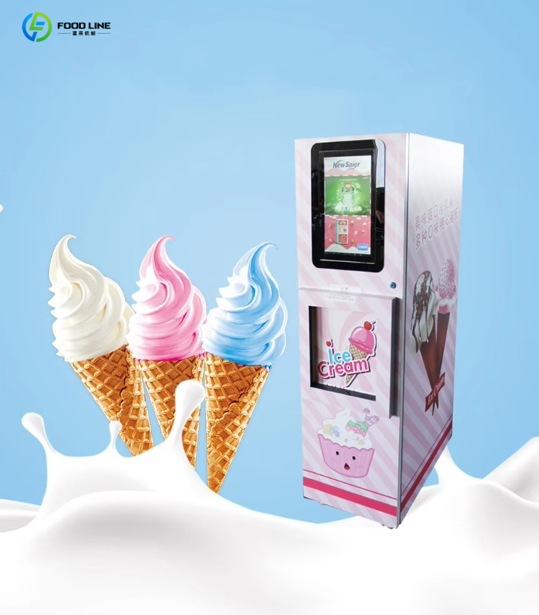 Commercial Vending Machine - Kommerzieller automatischer Eistüten-Verkaufsautomat mit Bankkartenzahlung