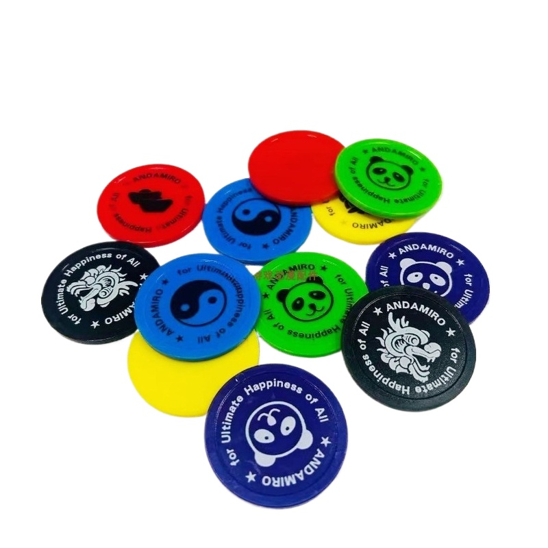 Token Coin Mechanism - 500 Stück personalisierte Plastik-Token-Münzen für Arcade-Schieberautomaten,