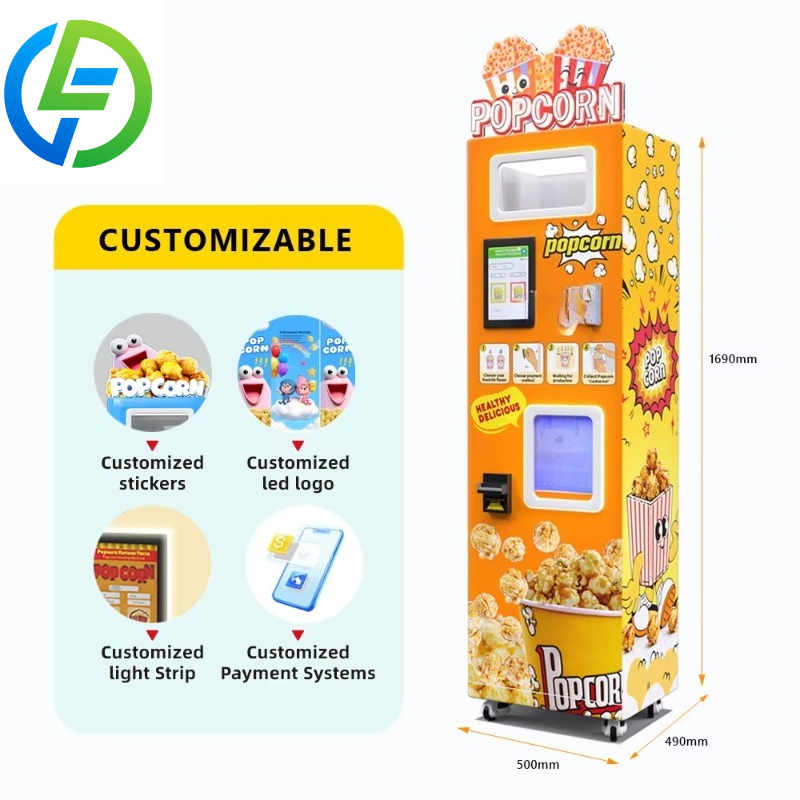 Maßgefertigter 24/7-Betrieb Po – Popcorn Vending Machine Bewertung und Preis