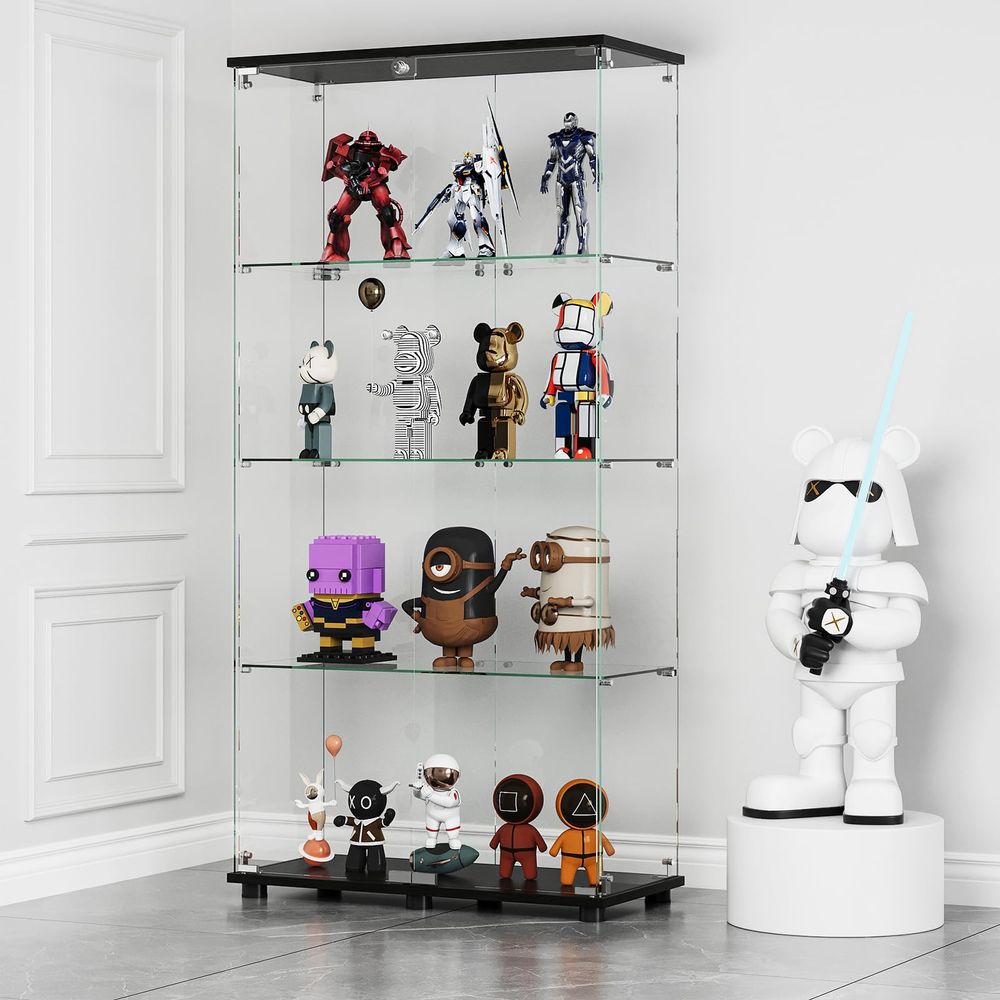 Vitrine mit 4 Regalen, Doppelt – Glass Cabinet Display Bewertung und Preis