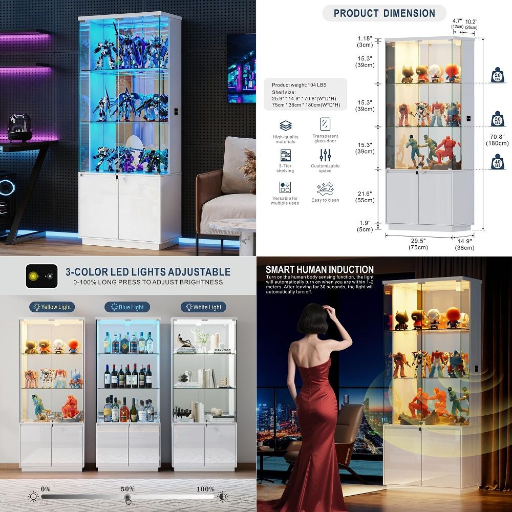 71-Vitrinenschrank mit Glastür – Glass Cabinet Display Bewertung und Preis