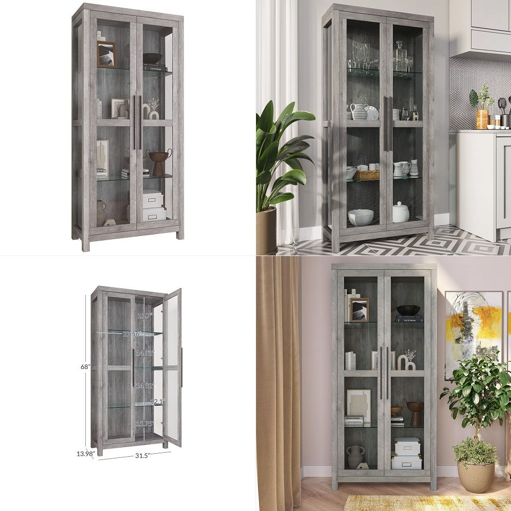 Glas-Vitrine, Hoher Schaukaste – Glass Cabinet Display Bewertung und Preis