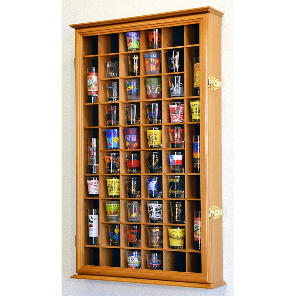 54er Schnapsgläser-Display-Cas – Glass Cabinet Display Bewertung und Preis